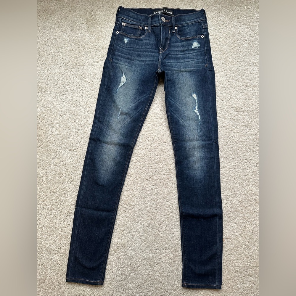 Express Distressed Jeggings